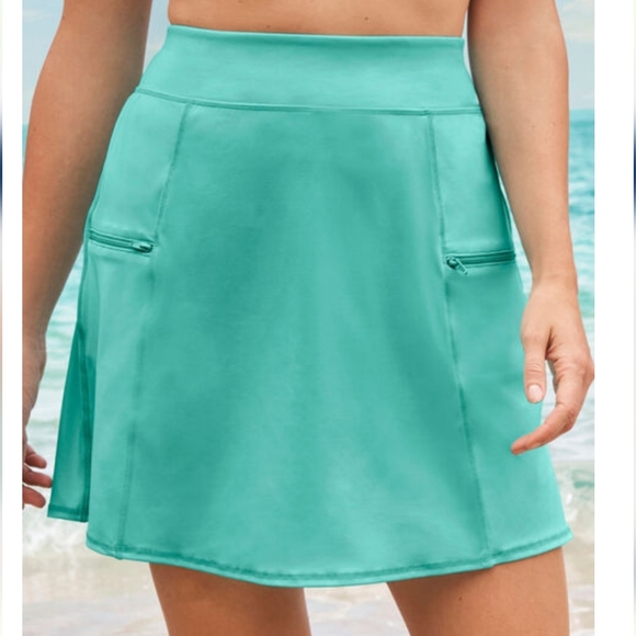 SWIMSUIT for all BLACK ZIP-POCKET SWIM SKORT  / 26. - Picture 12 of 12